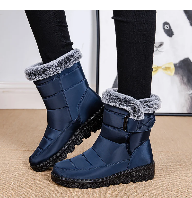 2024 Womens Warm Waterproof Snow Boots