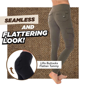 2024 Eco-Friendly Bamboo Pockets Stretchy Soft Leggings Yoga Pants