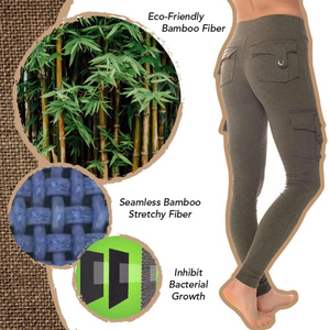 2024 Eco-Friendly Bamboo Pockets Stretchy Soft Leggings Yoga Pants