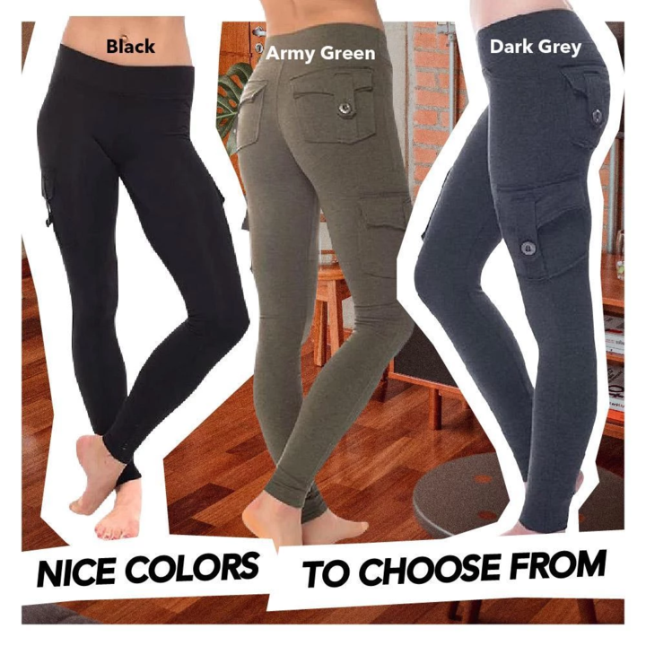 2024 Eco-Friendly Bamboo Pockets Stretchy Soft Leggings Yoga Pants