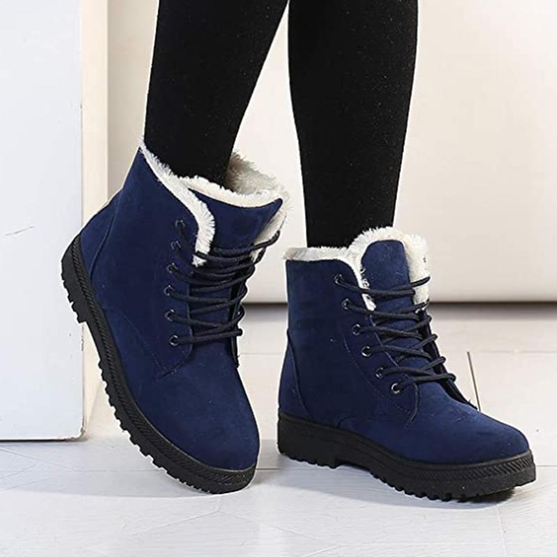 2024 Womens Warm Waterproof Ankle Snow Boots
