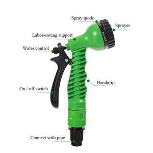 Extra-Long Expandable Garden Hose(Include 7-Setting Hose Nozzle)