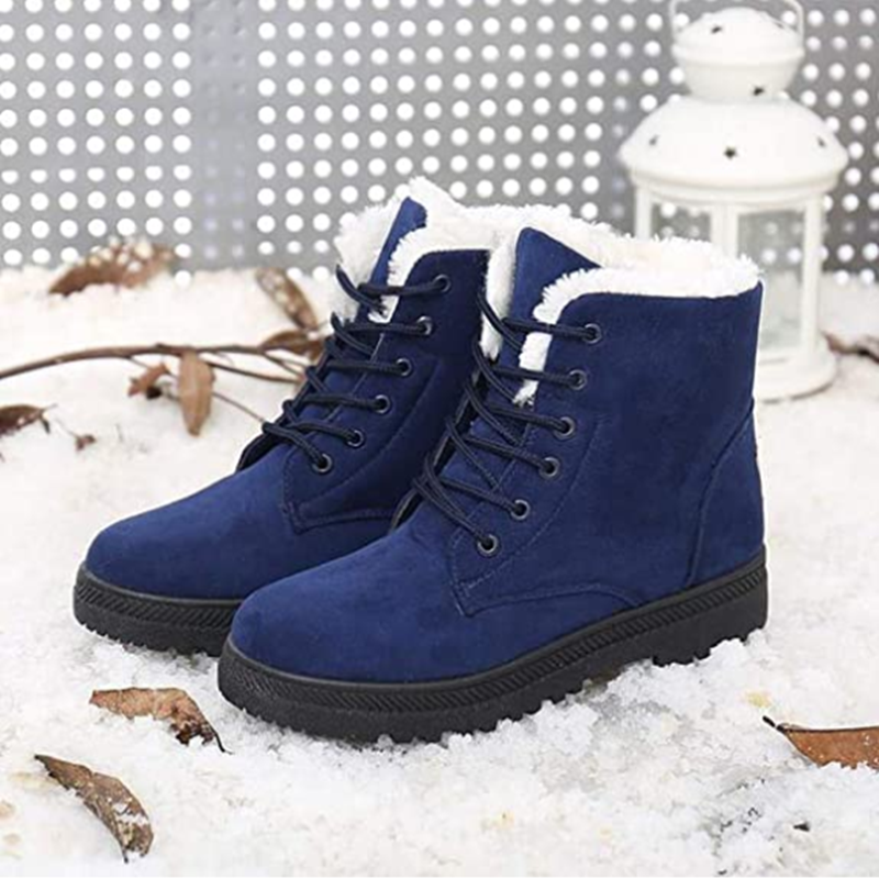2024 Womens Warm Waterproof Ankle Snow Boots
