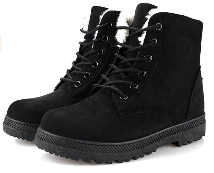 2024 Womens Warm Waterproof Ankle Snow Boots