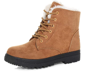 2024 Womens Warm Waterproof Ankle Snow Boots