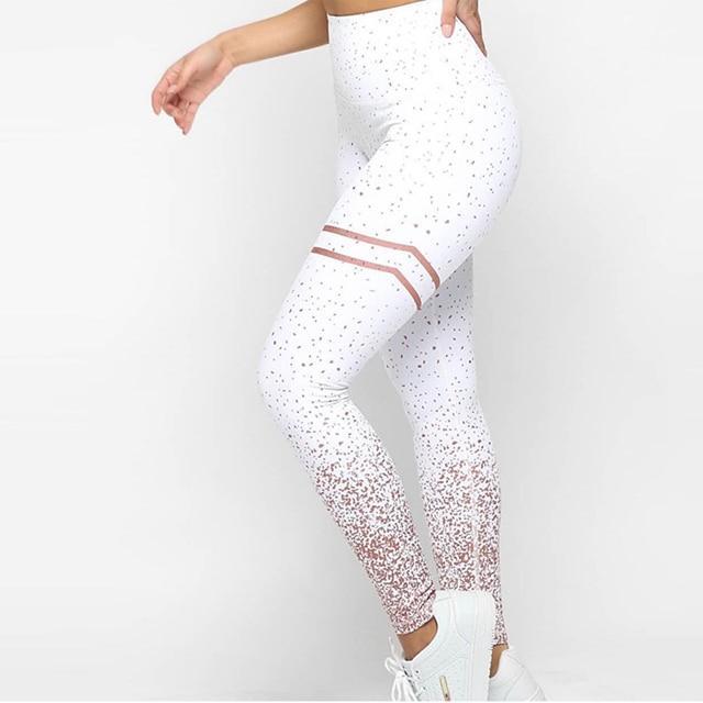 High Waist Speckled Print Leggings